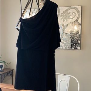 Jessica Simpson Black One Shoulder Dress - Size M